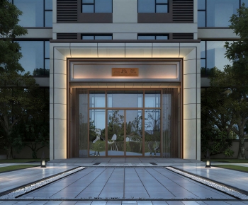 Modern Facade Element-ID:751832967