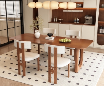Modern Dining Table And Chairs-ID:429042107