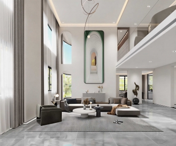 Modern A Living Room-ID:658628983