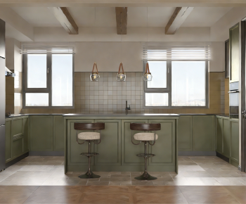 French Style Open Kitchen-ID:202250526