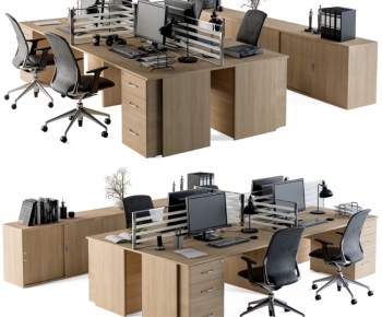 Modern Office Desk And Chair-ID:993719112