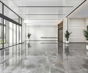 Modern Office Reception Desk-ID:558691038