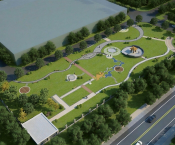 Modern Park Landscape-ID:157171015