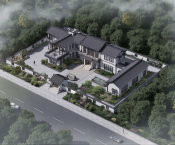 New Chinese Style Detached Villa-ID:884489067