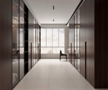 Modern Clothes Storage Area-ID:582470999