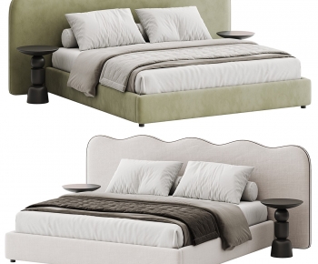 Modern Double Bed-ID:806693082