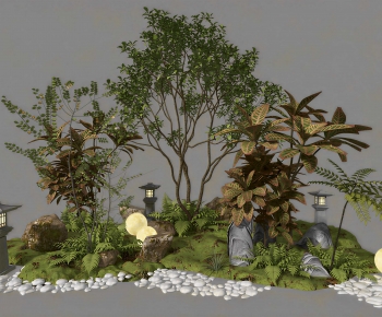 New Chinese Style Plant Landscaping-ID:990392921