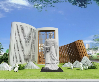 New Chinese Style Sculpture Sketch-ID:282915122