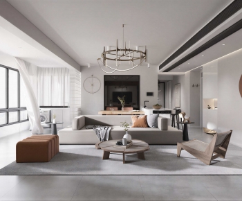 Modern A Living Room-ID:616920073