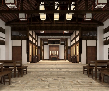 Chinese Style A Living Room-ID:679482945