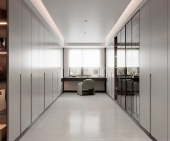 Modern Clothes Storage Area-ID:873090034