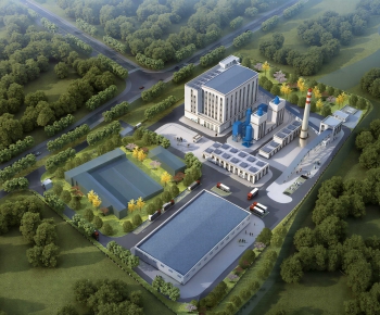 Modern Architectural Bird's-eye View Planning-ID:964867123