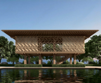 New Chinese Style Architecture Of Artistic Style-ID:360246903