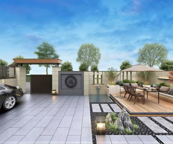 Modern Courtyard/landscape-ID:667310008