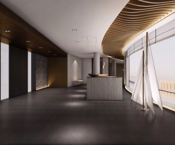 Modern Office Reception Desk-ID:808303125