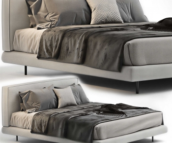 Modern Double Bed-ID:905916931
