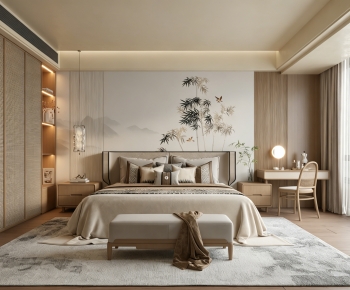 New Chinese Style Bedroom-ID:924959906