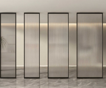 Modern Glass Screen Partition-ID:676007037