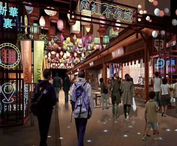 Modern Commercial Street-ID:321137918