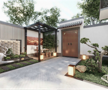 New Chinese Style Courtyard/landscape-ID:134155042