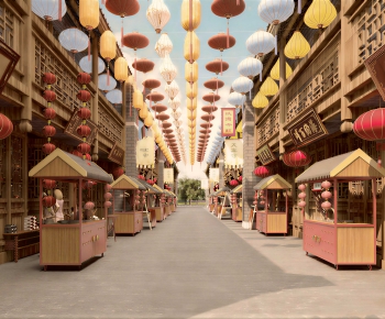 Chinese Style Commercial Street-ID:629183057