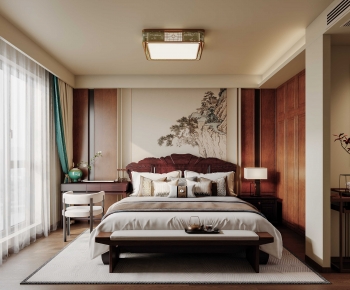 New Chinese Style Bedroom-ID:144548898