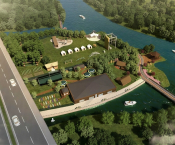 Chinese Style Architectural Bird's-eye View Planning-ID:678304914
