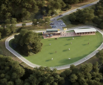 Modern Architectural Bird's-eye View Planning-ID:990365032