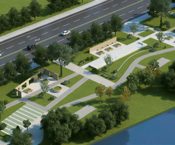 Modern Architectural Bird's-eye View Planning-ID:496539127