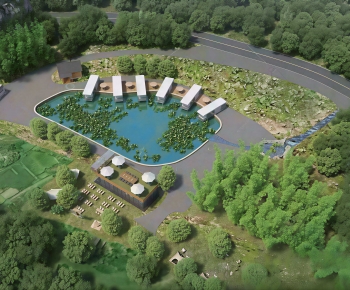 Modern Architectural Bird's-eye View Planning-ID:292256122