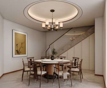 New Chinese Style Dining Room-ID:952224027