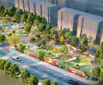 Modern Architectural Bird's-eye View Planning-ID:561933047