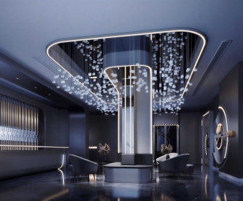 Modern Office Reception Desk-ID:113632924