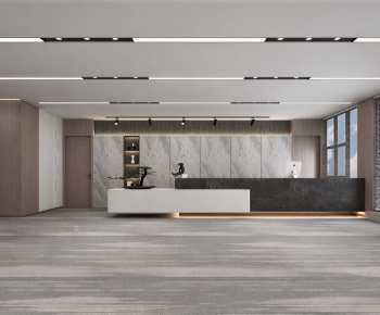 Modern Office Reception Desk-ID:472538952