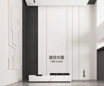 Modern Office Reception Desk-ID:408719069