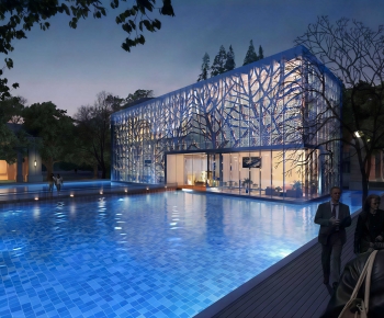 Modern Appearance Of Commercial Building-ID:537133933