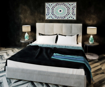 Modern Double Bed-ID:994210007