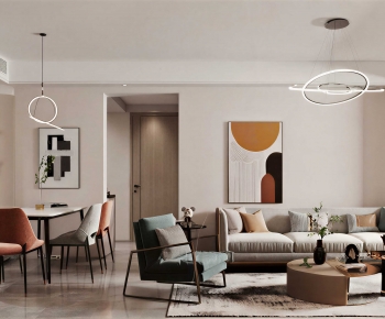 Modern A Living Room-ID:672339922