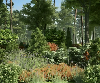 Modern Park Landscape-ID:529203898