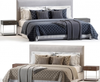 Modern Double Bed-ID:680862905