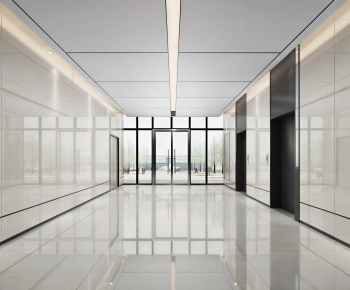 Modern Office Elevator Hall-ID:175044064
