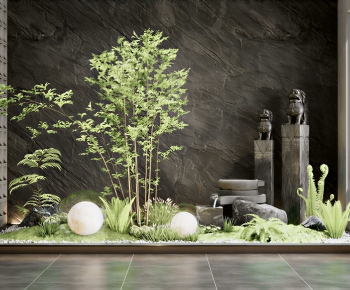 New Chinese Style Plant Landscaping-ID:731729981