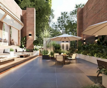 Modern Courtyard/landscape-ID:987595089