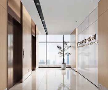 Modern Office Elevator Hall-ID:149679909