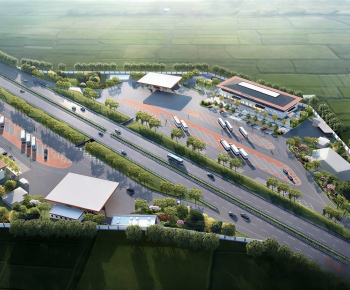 Modern Architectural Bird's-eye View Planning-ID:960062987