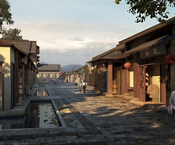 Chinese Style Commercial Street-ID:161896942