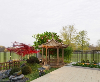 New Chinese Style Courtyard/landscape-ID:327124121