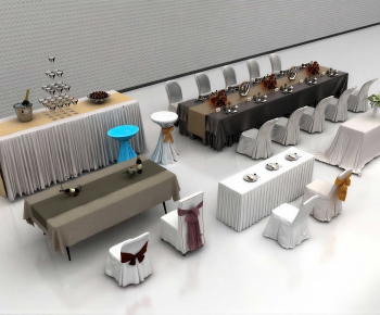 Modern Dining Table And Chairs-ID:854317901