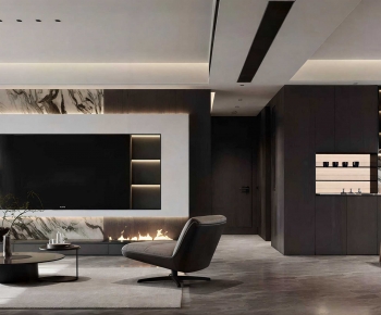 Modern A Living Room-ID:685731898