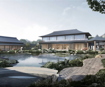 New Chinese Style Courtyard/landscape-ID:857980019